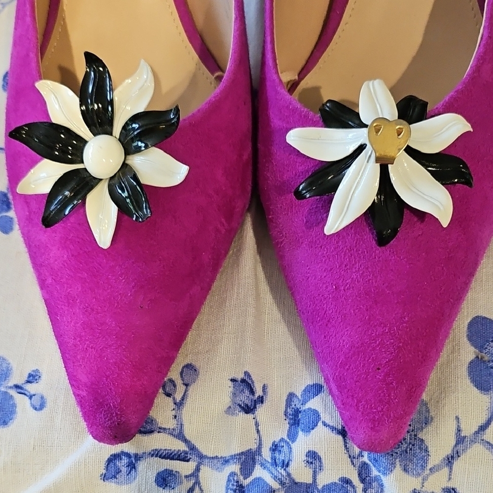 Shoe Clip On with Floral Accents